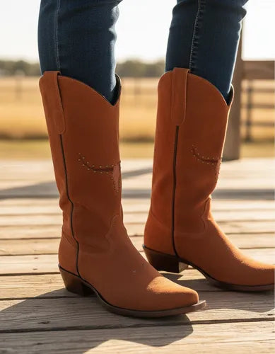 Bota Texana Moiadeiros Bico Fino Fóssil