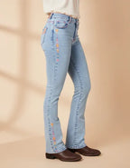 Calça Jeans Bordada Texas Farm Intuition