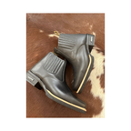 Botina Texana Country Bico Quadrado Couro