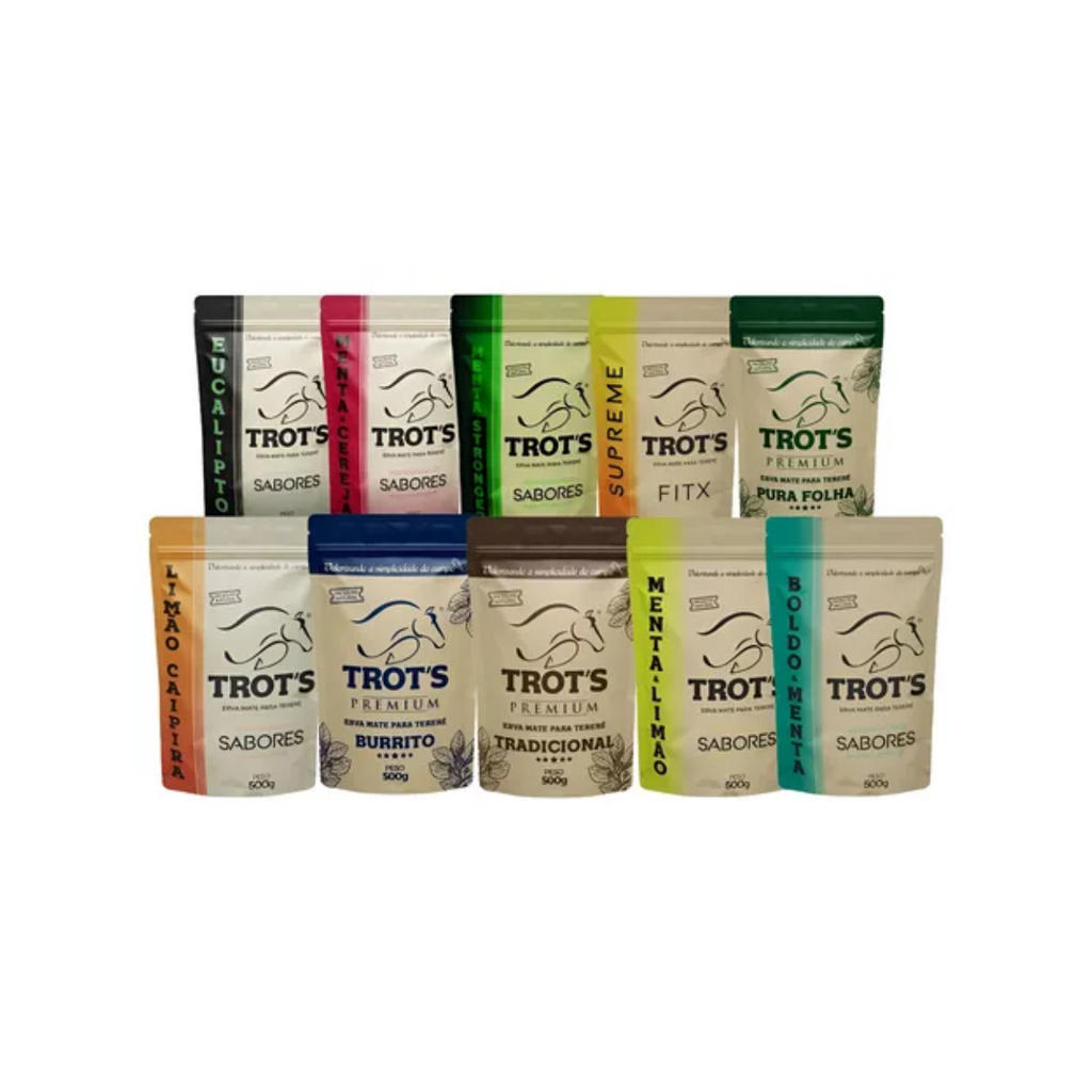 Trot’s Erva Mate Natural para Tereré e Chimarrão 500g - Limão Caipira