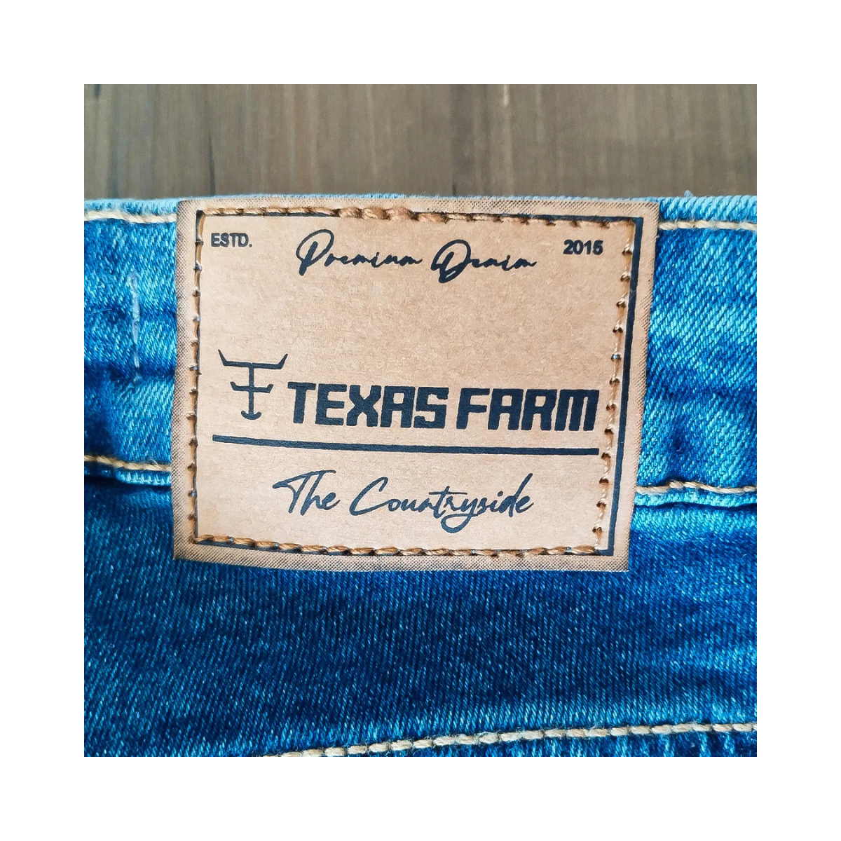 Calça Jeans Bordada Texas Farm Spur
