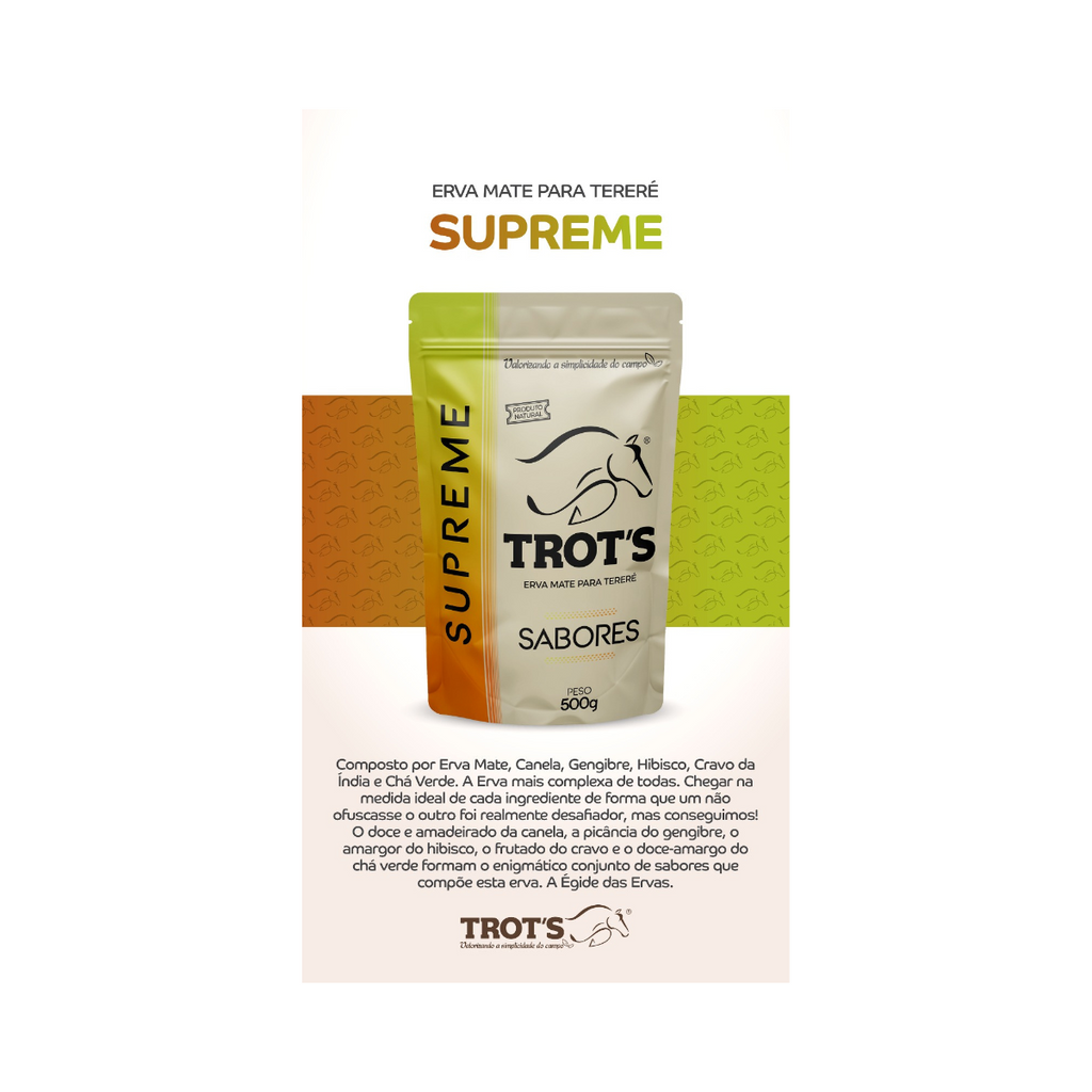 Trot’s Erva Mate Natural para Tereré e Chimarrão 500g - Suprema