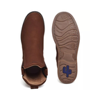 Botina Bretao Marrom Couro Nobuck