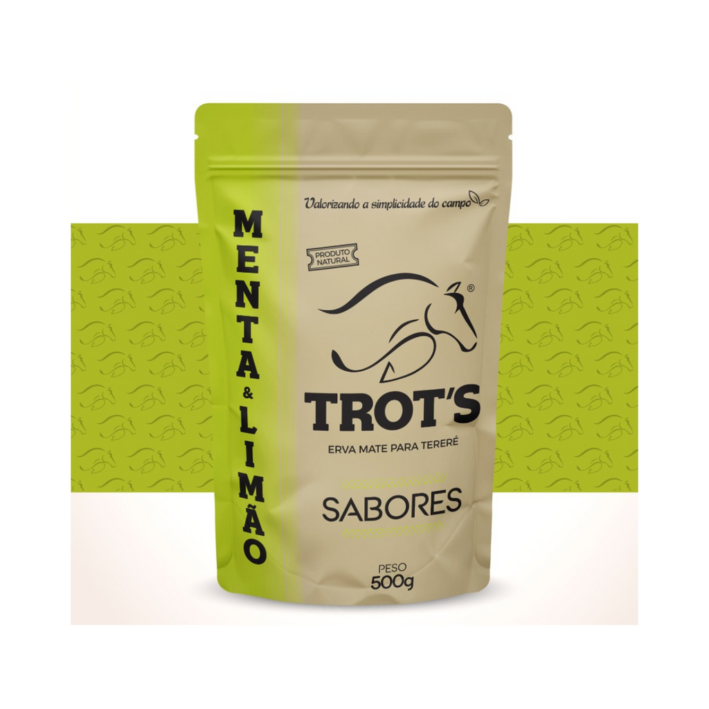 Trot’s Erva Mate Natural para Tereré e Chimarrão 500g - Menta e Limão