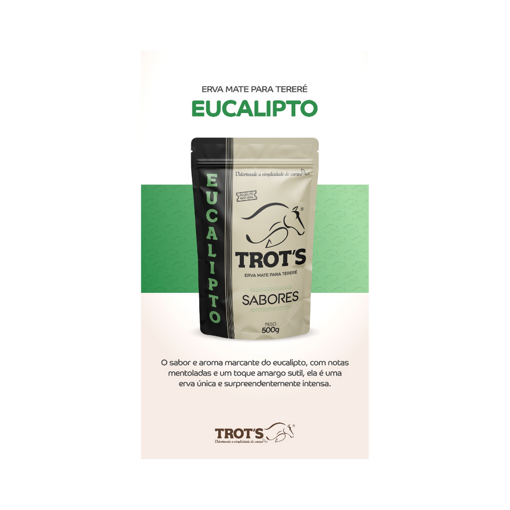 Trot’s Erva Mate Natural para Tereré e Chimarrão 500g - Eucalipto